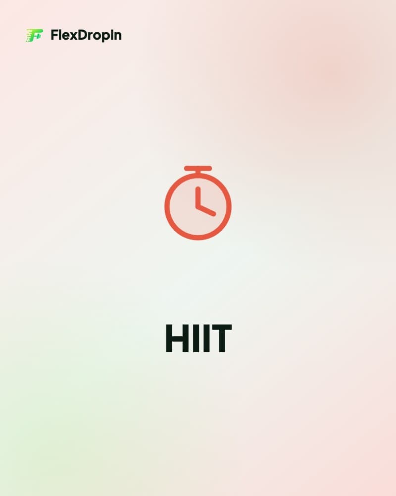 Drop-in HIIT — ambiente e attrezzatura