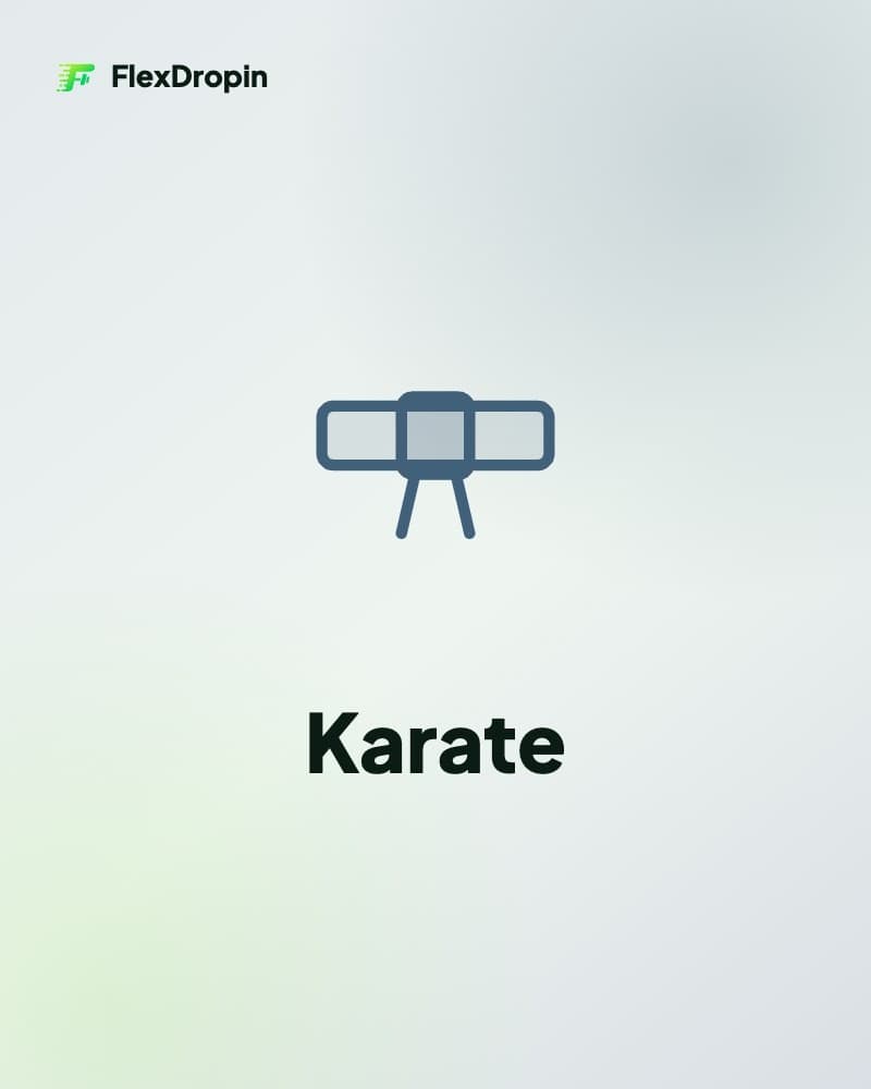 Drop-in Karate — ambiente e attrezzatura