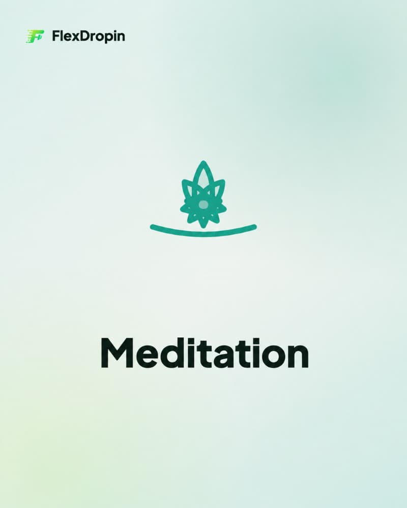 Drop-in Meditation — ambiente e attrezzatura