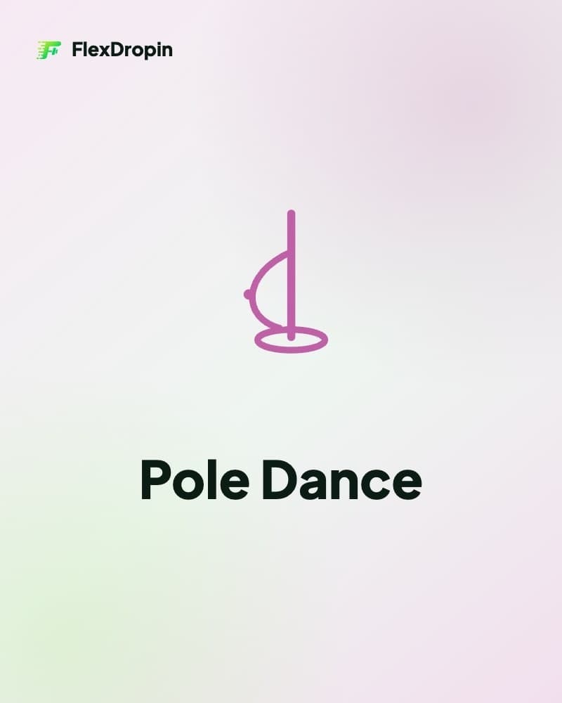 Drop-in Pole Dance — ambiente e attrezzatura