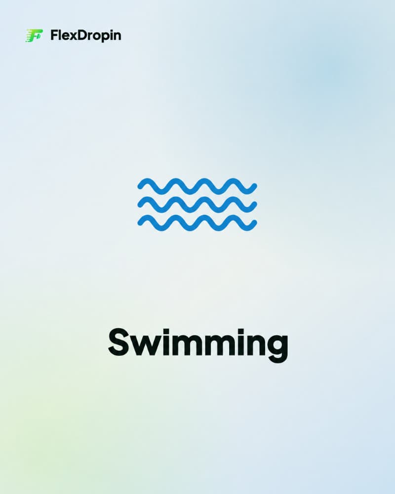 Drop-in Swimming — ambiente e attrezzatura